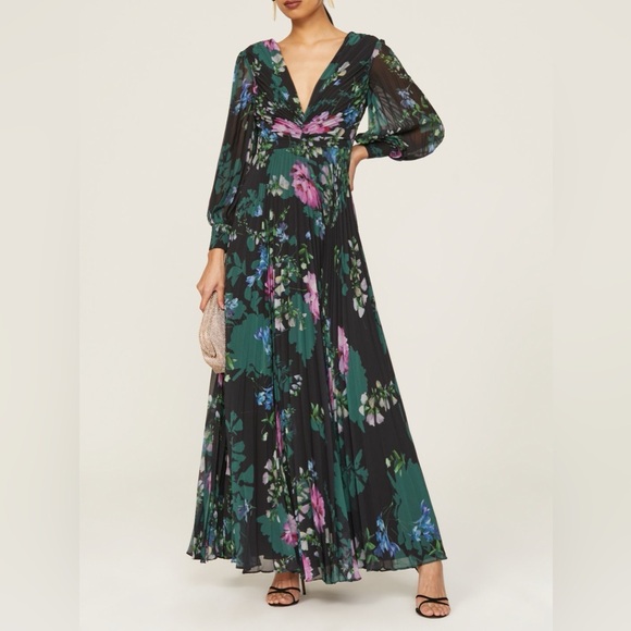 Badgley Mischka Dresses & Skirts - Badgley Mischka Pleated Gown, 8